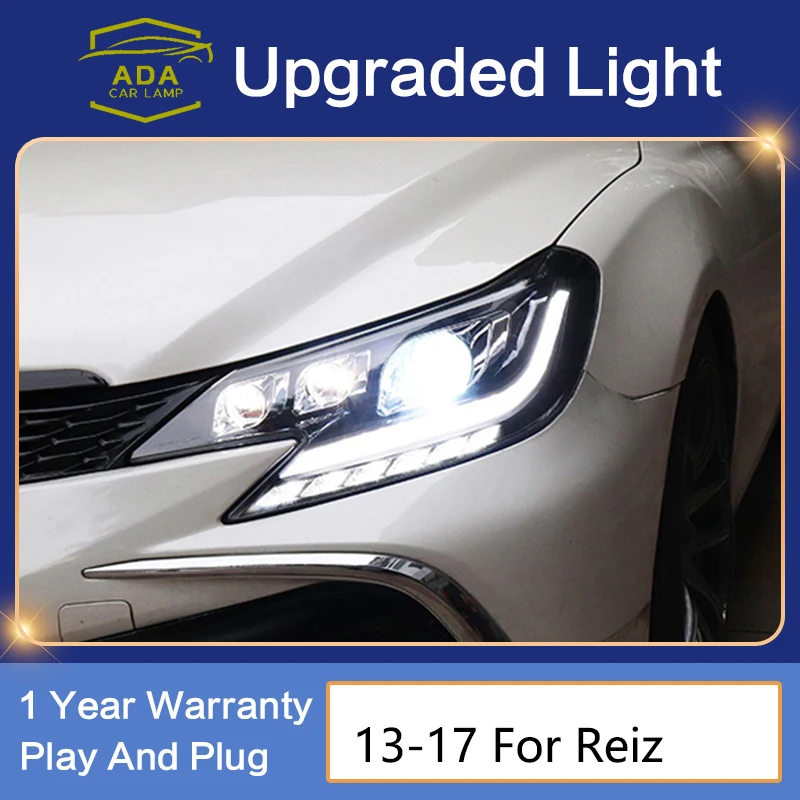 

Новые фары для Toyota Reiz Mark x, фары 2013-2017 светодиодный светодиодные фары DRL, полностью светодиодный фары DRL, поворотный сигнал