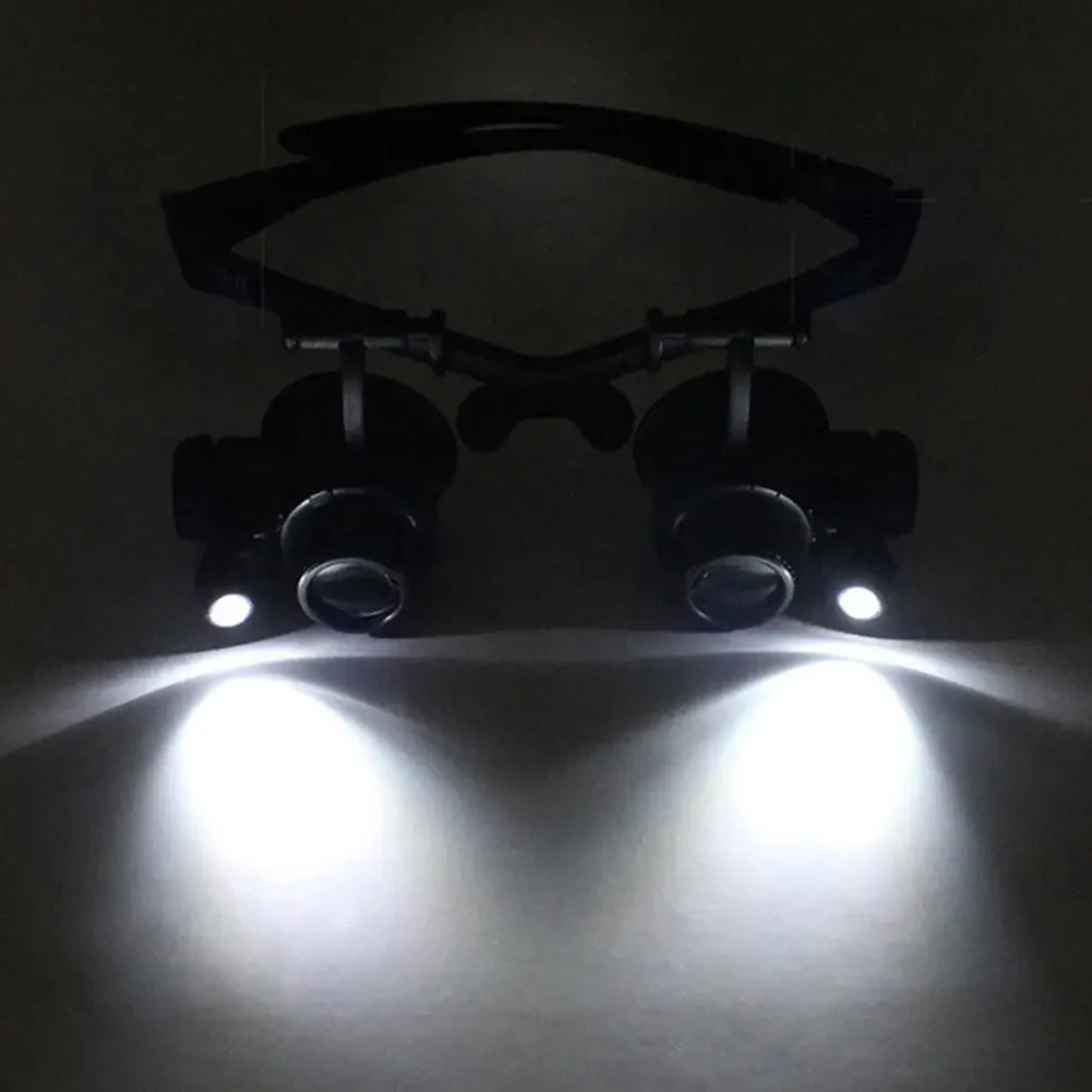 10X 15X 20X 25X Magnifier LED Light Magnifying Glasses Set Jewelry Watchmaker Headband Optical Lens Loupe Lupa magnifying glass,jewelry magnifier,jewelry magnifying glass,headband magnifier