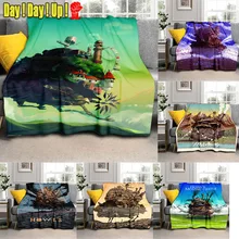 

Anime Howl's Moving Castle Throw Blanket Soft Comfortable Sofa Blankets and Throws Flannel Weighted Blanket for Adults Kids