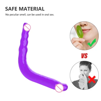 29 cm Soft Jelly Double Long Dildos Vagina Anal Plug Artificial Penis Masturbators Fake Penis Sex Toys For Women Couples 6
