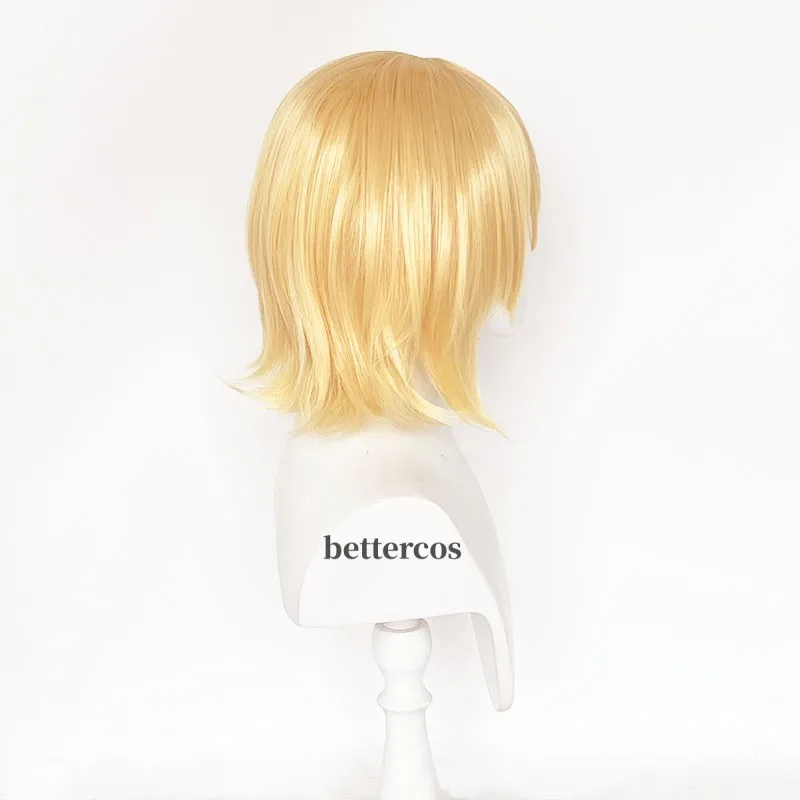 High Quality Rin Len Cosplay Wig Short Blond Heat Resistant Synthetci Hair Anime Cosplay Wigs + Track + Wig Cap
