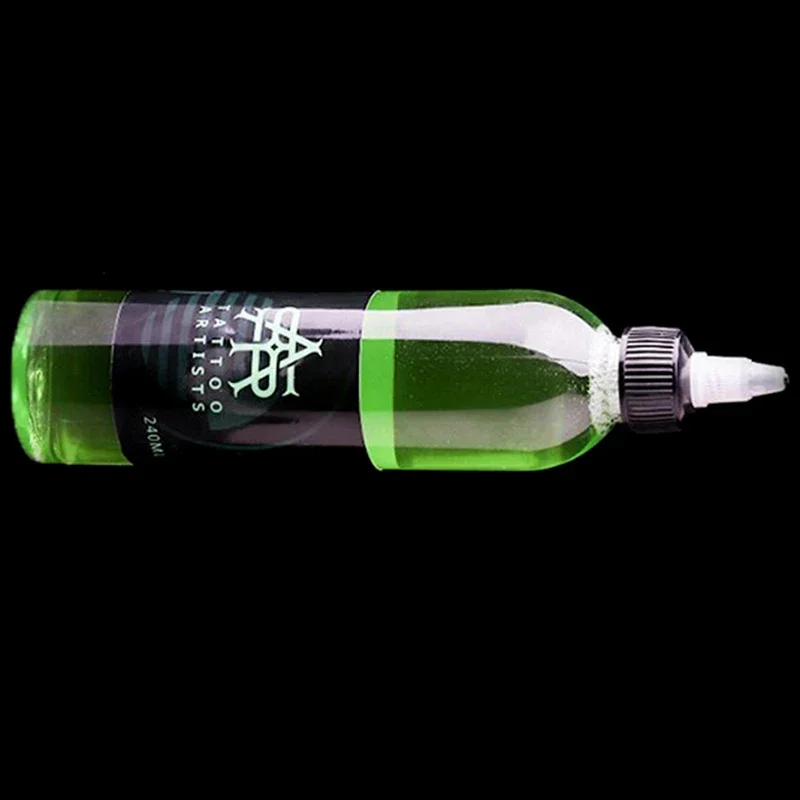 60ml Tattoo Analgesic Wound Lighten Redness Green Algae Soap Cleaning Liquid