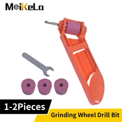 Meikela Grinding Wheel Drill Bit Sharpener Hand Tools Nail Drill Bits Set Sharpener For Step Drill Dremel Accessories