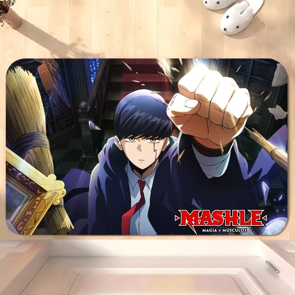 bilibili Anime Mashle Magic and Muscles D Floor Mat Bedroom Kitchen Door Bath House Super Absorbent Foot Non-slip 5