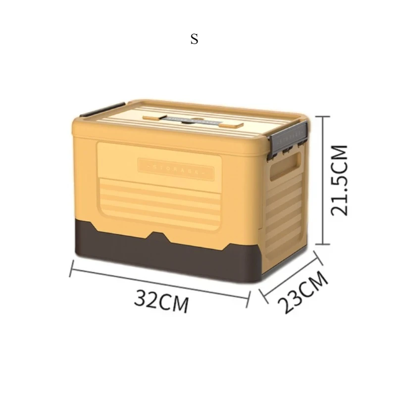 Storage Box Foldable Space Saving Storage Box Miscellaneous Items Large Family Camping Vehicle Capacity Home Storage Supplies