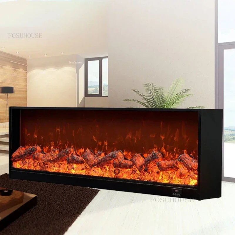 European Electronic Fireplaces Home Living Room Embedded Decoration Fireplace Modern Simulated Flame Fireplace Heater Room Decor