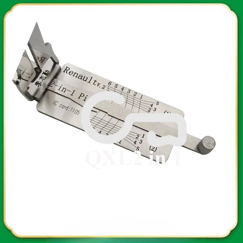 ชุดอุปกรณ์ลิชิสำหรับเรโนลต์ V2 2-in-1 ที่ใช้เป็นทั้งกุญแจและเครื่องถอดรหัส สำหรับเรโนลต์ ลิชิทูล อุปกรณ์ถอดรหัสกุญแจโอเปิ้ล เครื่องถอดรหัสกุญแจรถยนต์ อุปกรณ์เปิดล็อค 1