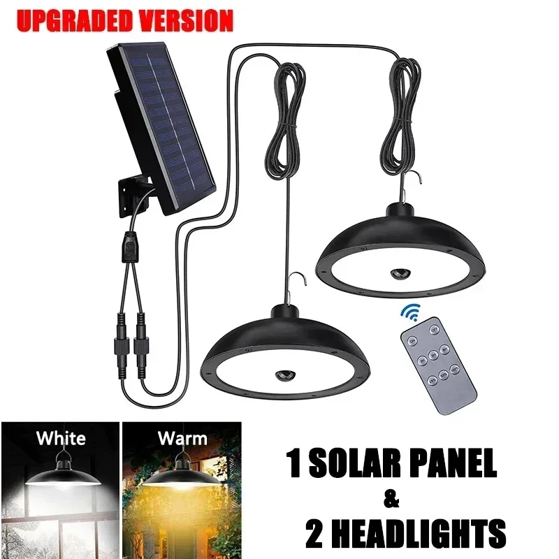 مصباح معلق بالطاقة الشمسية في الهواء الطلق مقاوم ل...