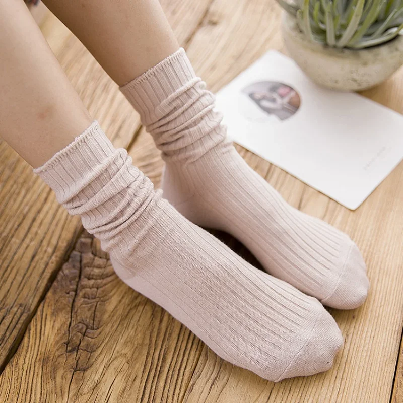 Sports Socks 5 Pairs Cute Smiling Print Comfy Soft Crew Women's Stockings