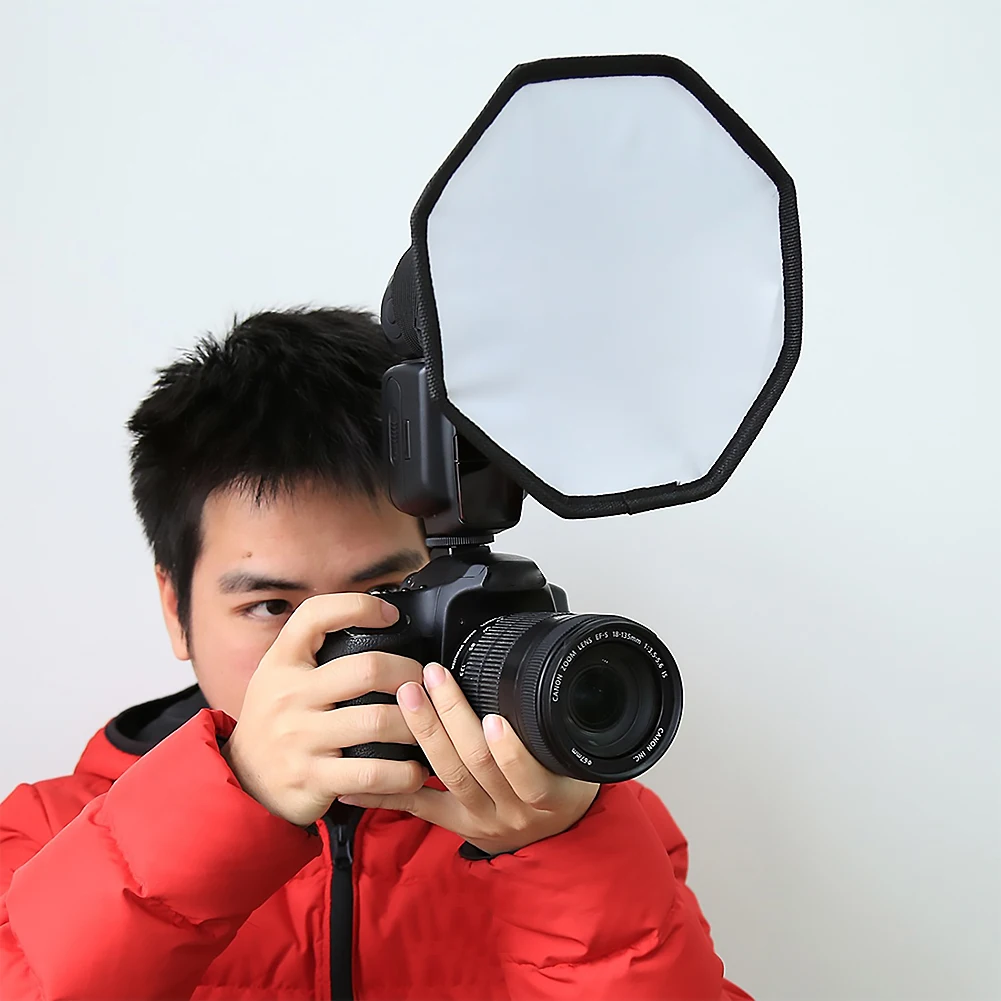 Description Picture 5 of itemPULUZ 20cm Foldable Octagon Flash Light Softbox Flash Light Diffuser Universal