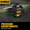 DEWALT new four-sided 360° self-leveling outdoor green laser level, vertical 3-4D16 line precise vertical cross function.