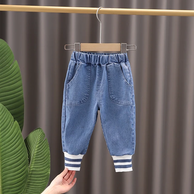 Toddler Elastic Distressed Ripped Denim Pants – Kidscool Space