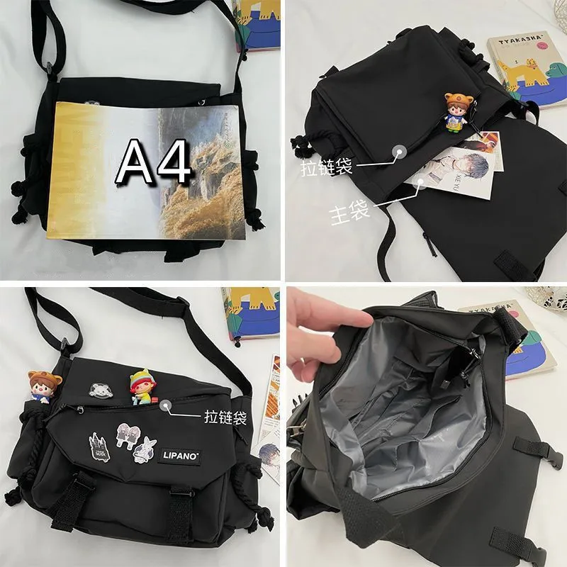 Japanese Simple Messenger Bag Korean Bag Student Nylon