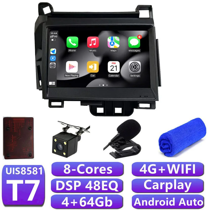 DSP 48 EQ Carplay カーラジオレクサス CT200H RHD Android 自動マルチ