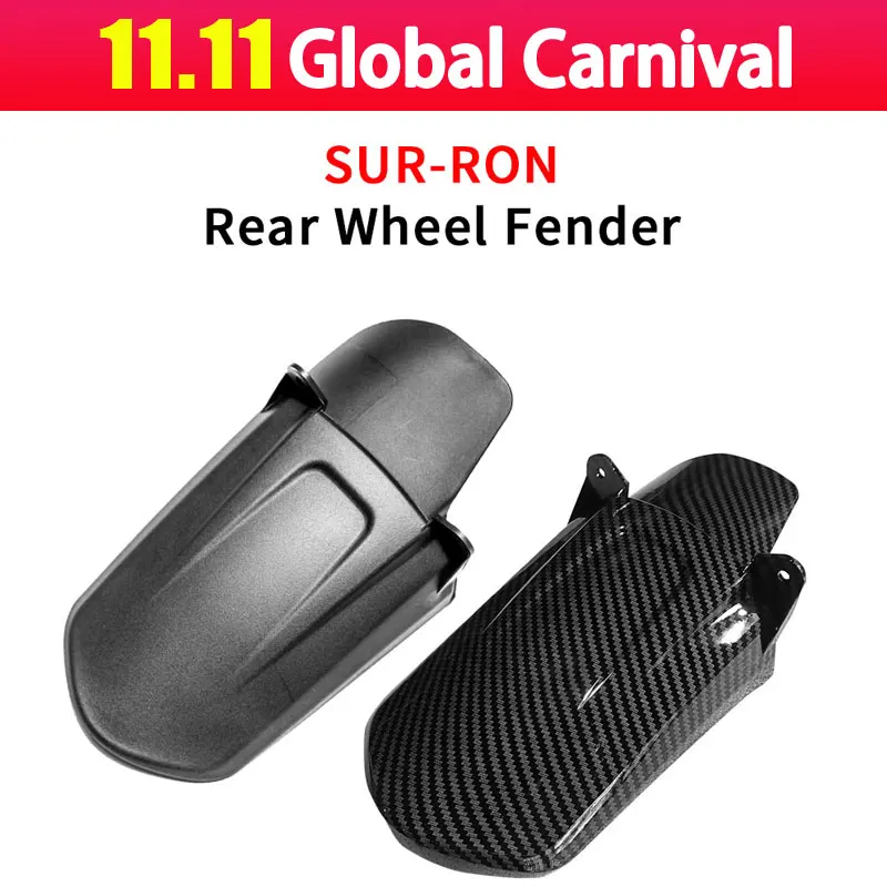 Guardabarros Delantero Trasero Para Motocicleta Surron Light Bee X, Fibra De Carbono, Sur-Ron, Transferencia De Agua, Segway X260