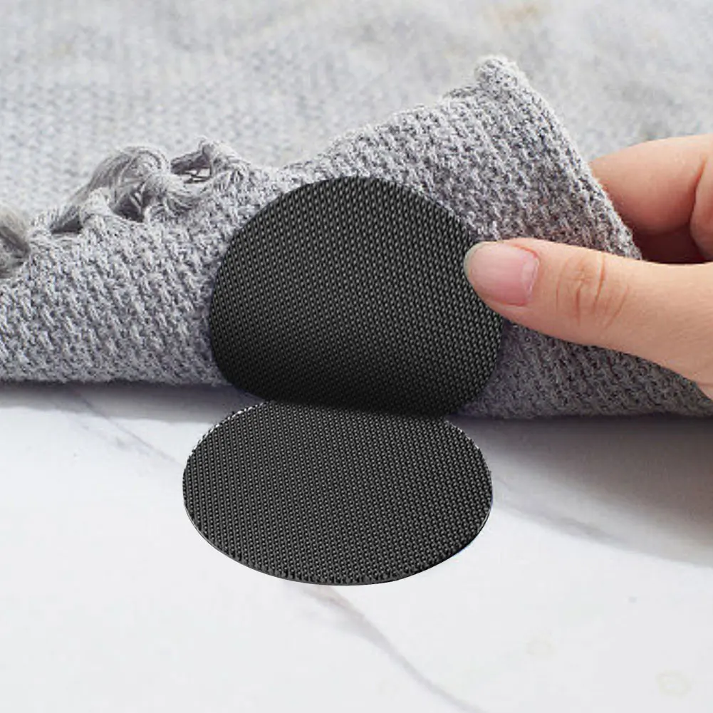 2Pcs Car Carpet Fixed Patches Double Faced Car Carpet Corner Stickers High Adhesive Anti Skid Tape for Home Floors Tile