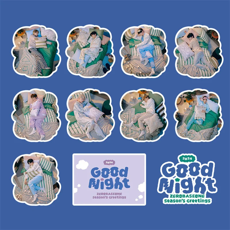 Cartoon Stickers Zb1 Boy Band ZEROBASEONE Good Night Album Photo Stickers 95pcs