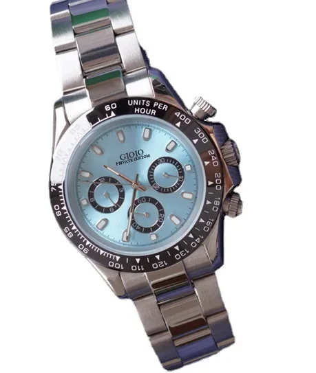 

men automatic mechanical watch black blue ceramic