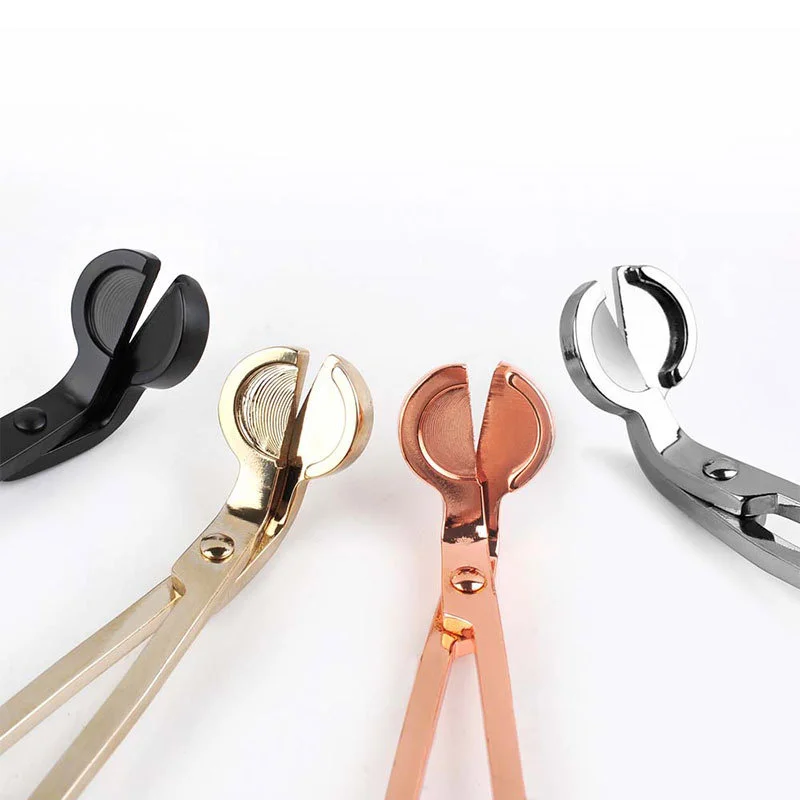 Stainless Steel Candle Wick Trimmer Scissors Handmade Making Trim Wick Cutter Clipper Extinguishing Tool