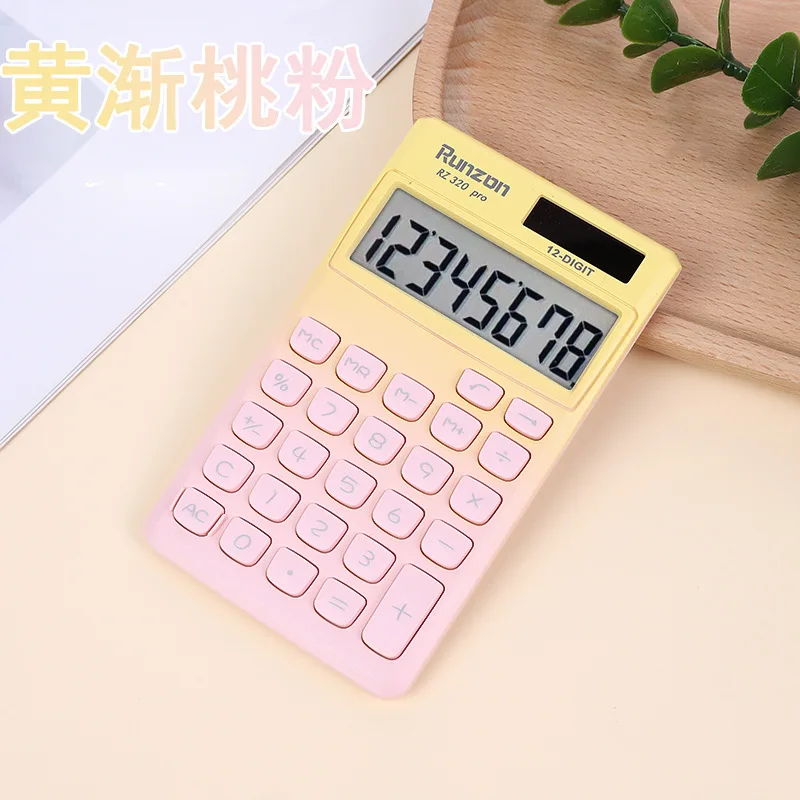 Solar-Powered Calculator, Cute & High-Appearance Scientific Calculator for Students, Small & Portable