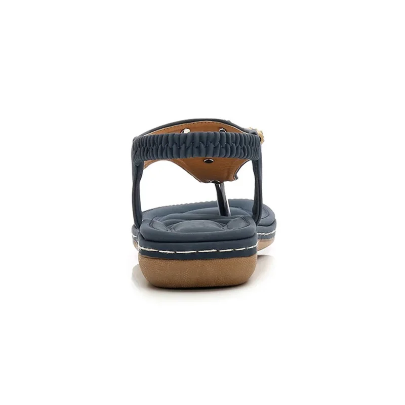 Women Sandals BEYARNE Bohemia Women Ladies Fashion Crystal Bead Flat Slipper Sandals Casual Sexy Outsid Ladies Shoes Med (3cm-5cm)
