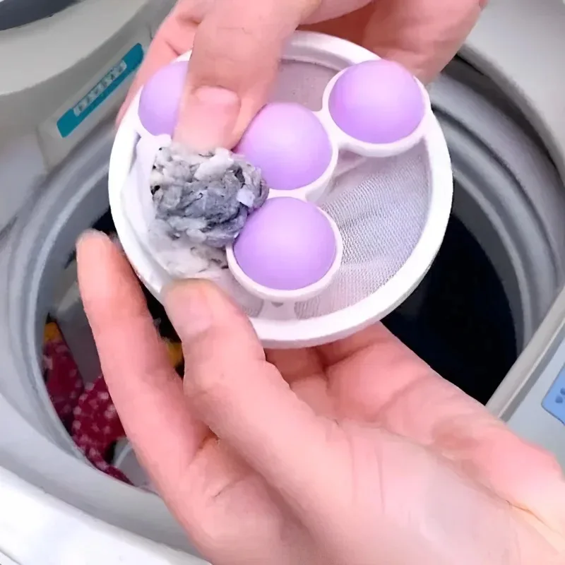 Washing Machine Pet Fur Hair Removal Trap Reusable Mesh Dirty Collection Bag Cleaning Ball Floating Hair Filtering Mesh laundry ball