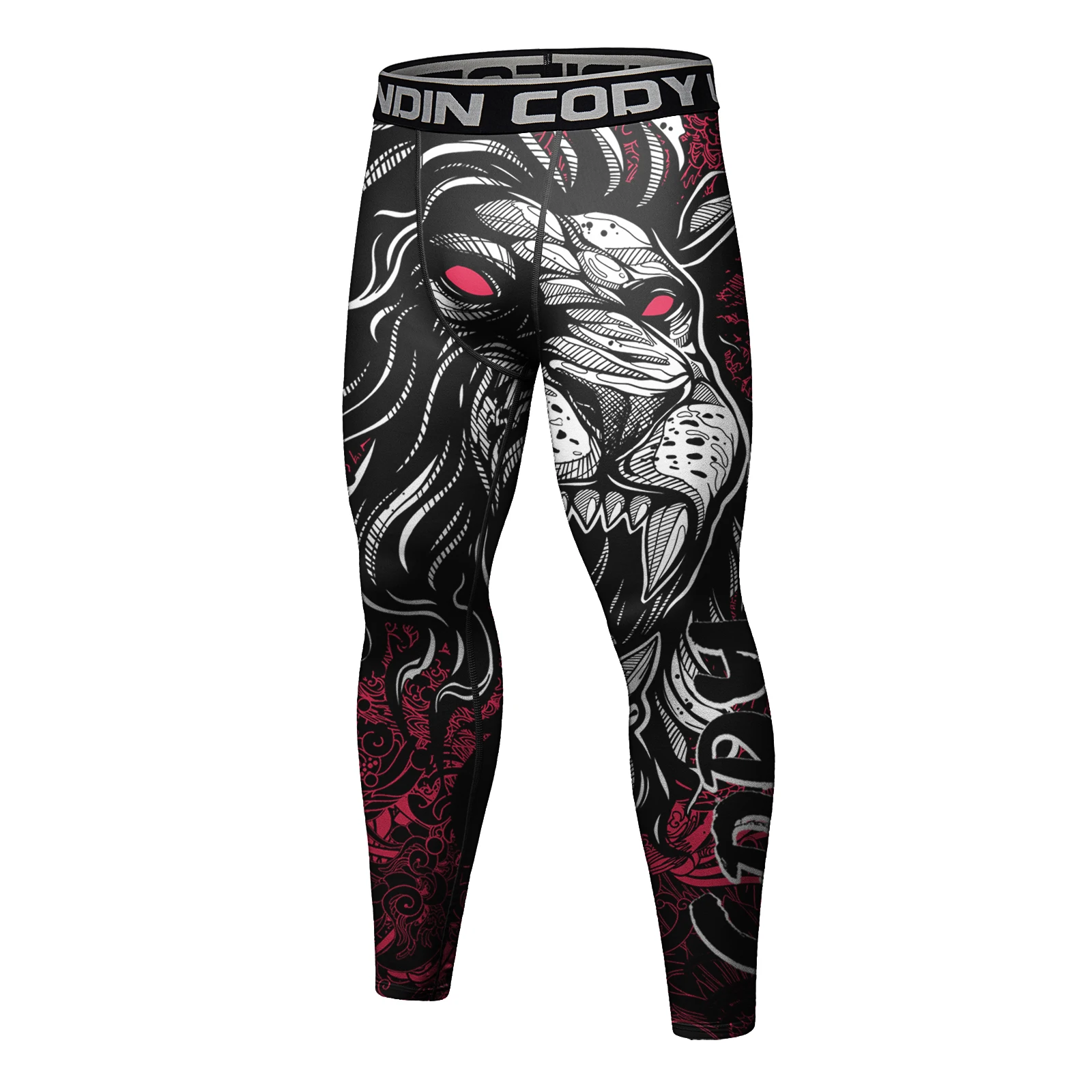 Фото Леггинсы Cody Lundin Ferociou BJJ с принтом гориллы для смешанных боевых искусств, Мягкие штаны для тренировок из спандекса №5
