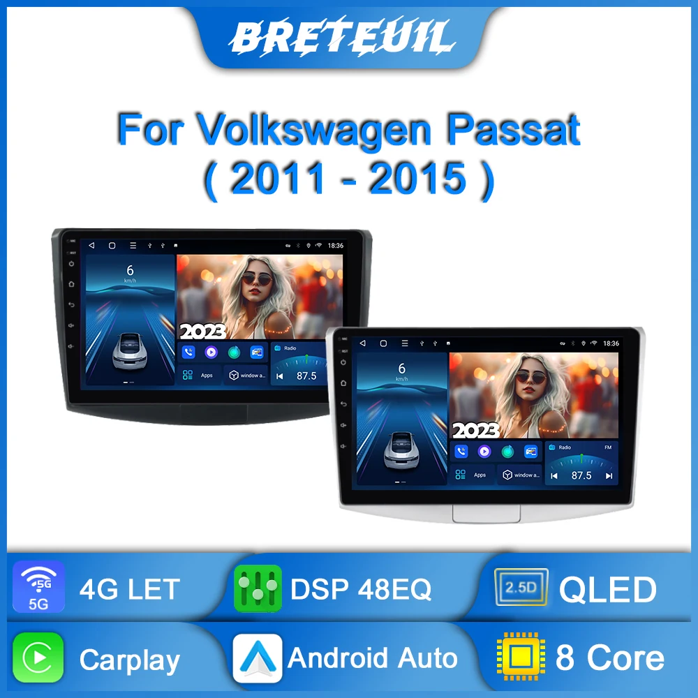 

Car Radio For VW Passat B7 CC 2010 2011 2012 - 2016 Android Multimedia Players Autoradio CarPlay QLED Touch Screen Auto Stereo