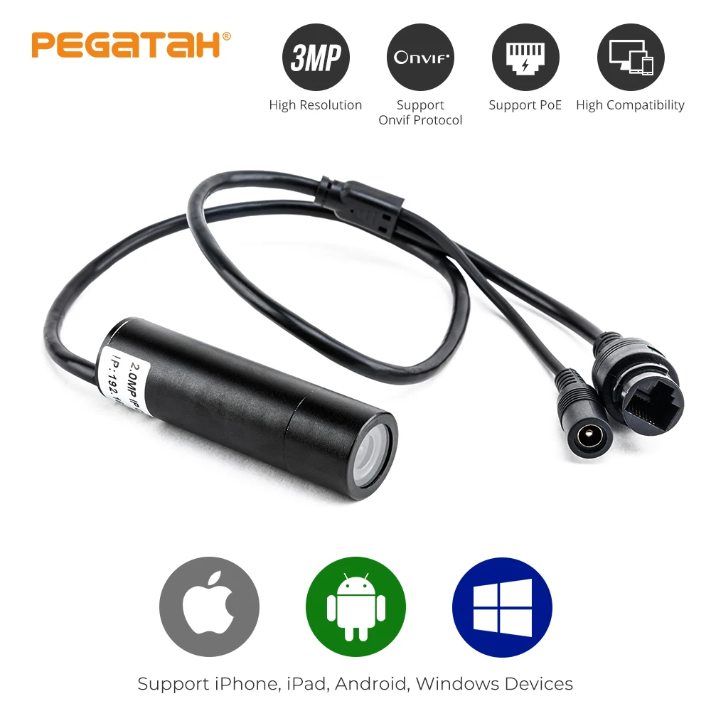 3mp Mini Cctv Camera Video Surveillance Network Hd Ip Camera With Poe