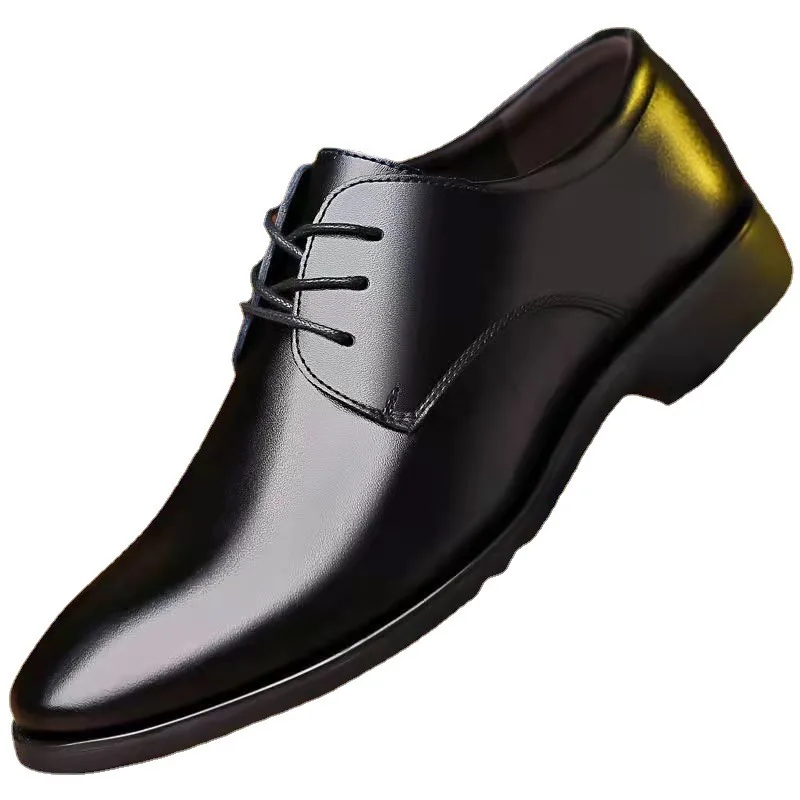 Casual Shoes Spring Autumn British Business Formal Leather Men Heightening Single Suit