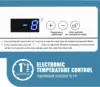 Freezer with Electronic Control 41℉ to -15 ℉Deep Freezer 4.0Cubic Feet Freestanding Small Freezers with 2Removable Stainless Ste 2