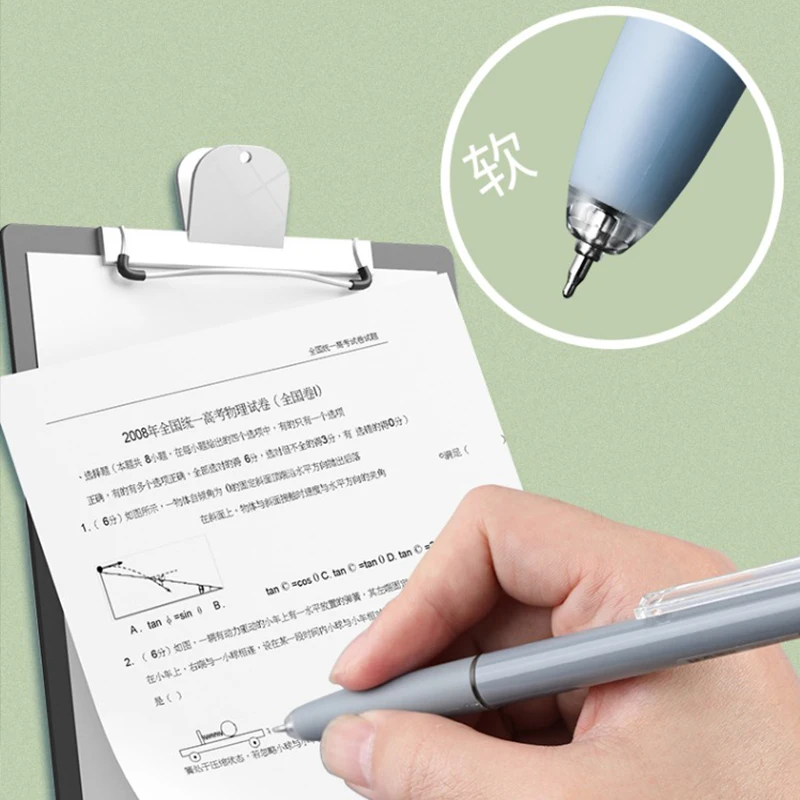 Confezione da 6 penne Kawaii, graziose penne gel retrattili da 0,5 mm, penne a sfera ad asciugatura rapida, inchiostro gel nero, materiale scolastico e cancelleria per il rientro a scuola (rosa2