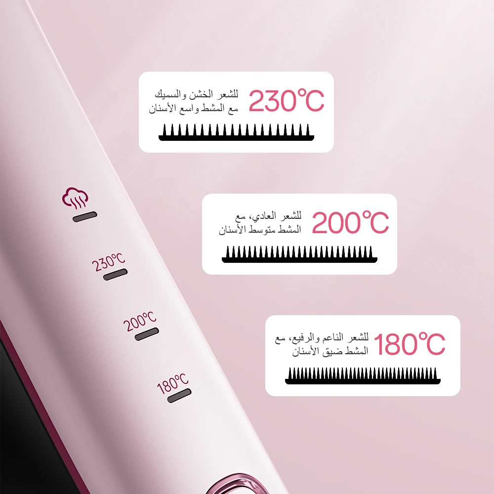 Kinseibeauty 2025 مكواة فرد الشعر بالبخار الاحتراف...