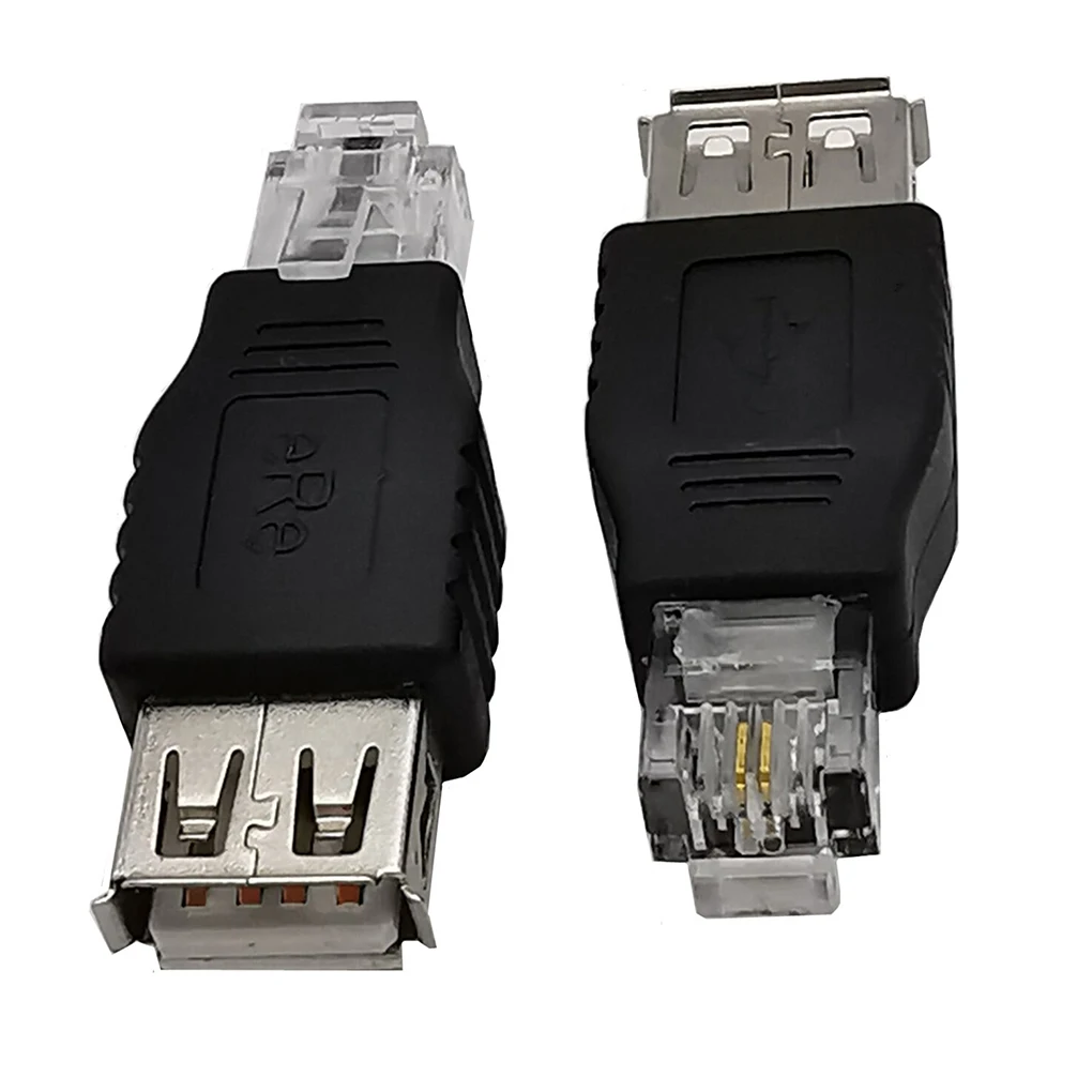 

Black Convenient RJ11 To USB Connector Easy-to-install And Materials Durable And Sturdy