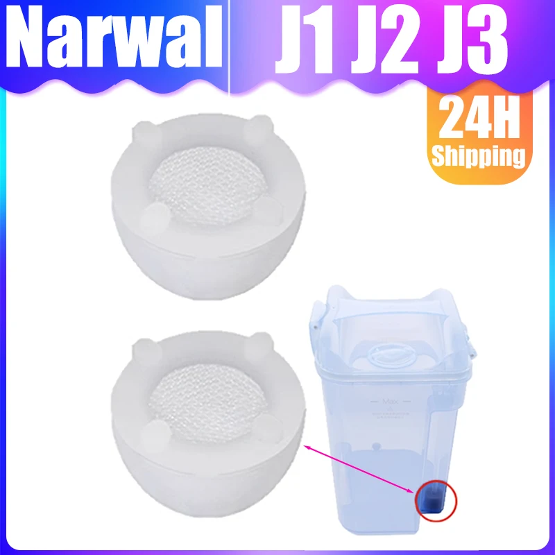 8 Spugne Filtro Per Serbatoio Acqua Pulita – Ricambio Per Aspirapolvere Narwal J1 J2 J3, Cattura Polvere E Particelle Fino A 0,3 Micron