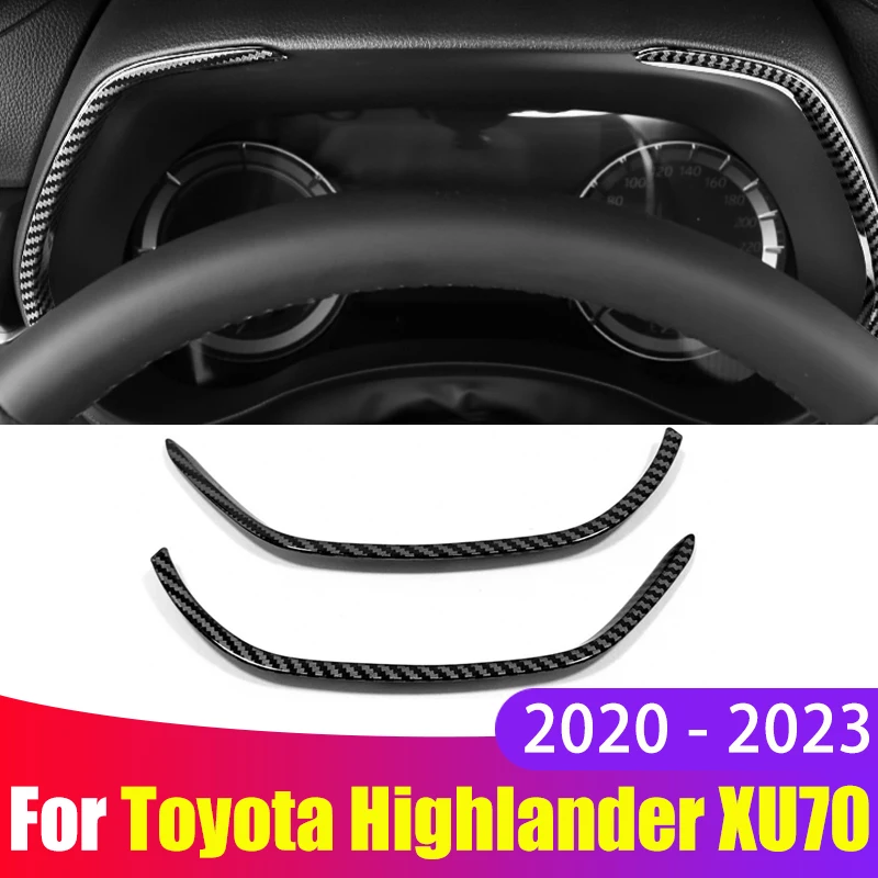 

For Toyota Highlander XU70 Kluger 2020-2022 2023 Car Dashboard Display Meter Ring Speedometer Gauge Cover Trim Frame Accessories