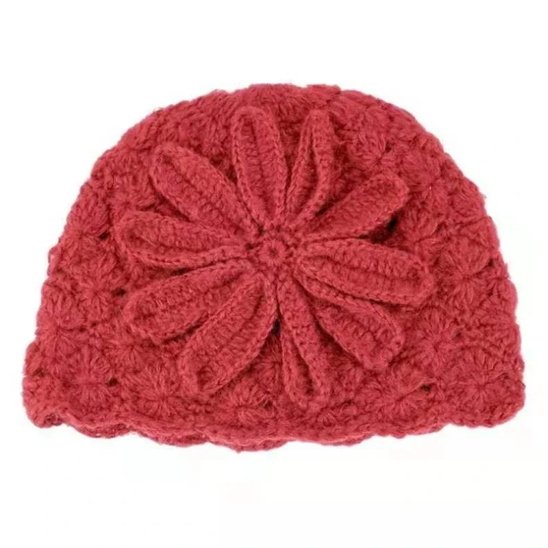 Autumn and Winter Hats, Fashion Korean  Style Rabbit Hair Wool Hats, Middle-aged Mothers, Plush and Thickened Ear Protection 6