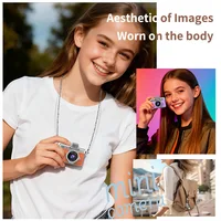 Mini Retro Camera Keychain Camera 1.47Inch Flip Screen Digital Camera HD Pocket Camera for Kids Adults Birthdays Gift Mini Cam - Image 4
