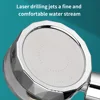 ZhangJi Propeller Driven Handheld Shower Head High Pressure Water Saving Premium Turbocharged for Bathroom Accessaries Shower 6