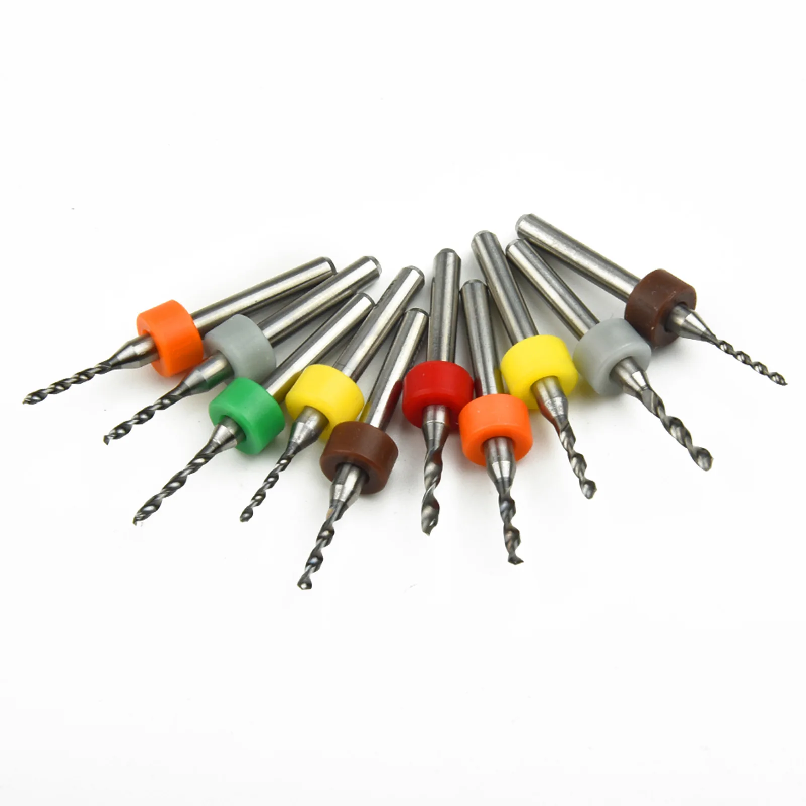 

Durable Workshop Equipment Cutter Tools Rotary Tool 1.1 To 2.0 Mm 10pcs Hard Alloy Micro Tool PCB Drill Bits Random