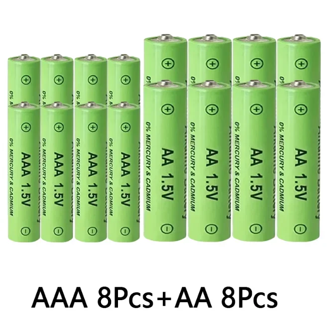 1.5V AA+AAA Ni Mh Rechargeable Battery, AAA Alkaline 3800-3000Mah,For Flashlights, Toys, Clocks, MP3, Nickel Hydrogen Batteries 5