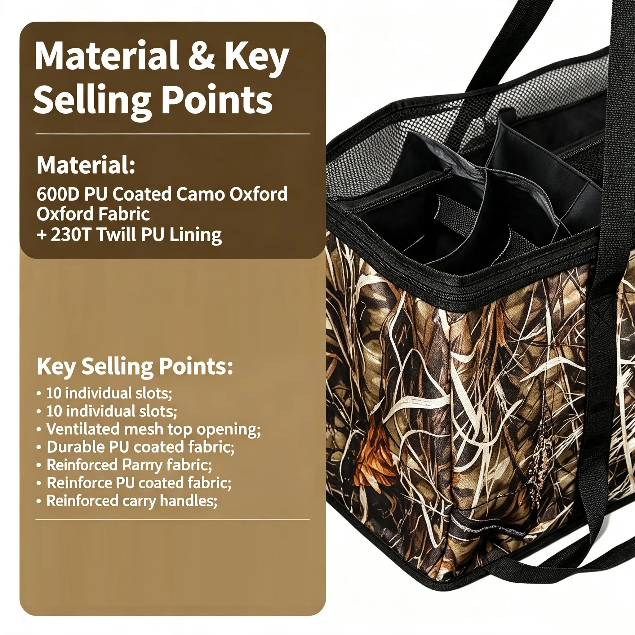  slider image of Camouflage Duck Decoy Bag