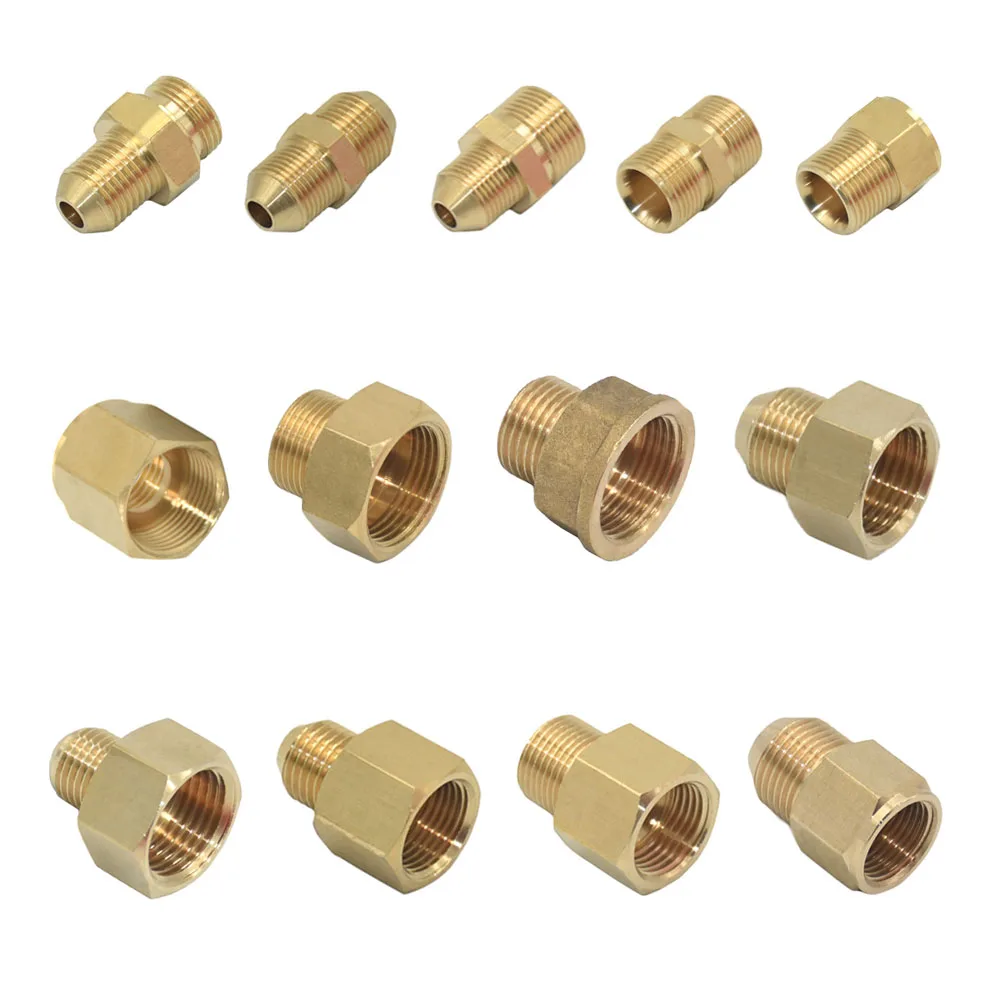 Conector hembra macho de latón para reparación de grifo de agua, adaptador de tubo extensible para cocina y baño, 3/8, 1/2, 3/4 pulgadas a M22, M18, M14