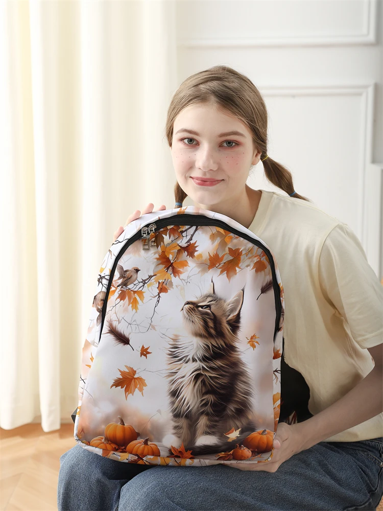 New Women's and Men's High Capacity College Backpack Trend Women's Laptop School Bag Cute Girl Travel Bag Cool