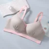 Women's Seamless  Breathable Nursing  Bra For All Seasons  Push-up  Pure Cotton  No Underwire  Maternity Sleepwear 6
