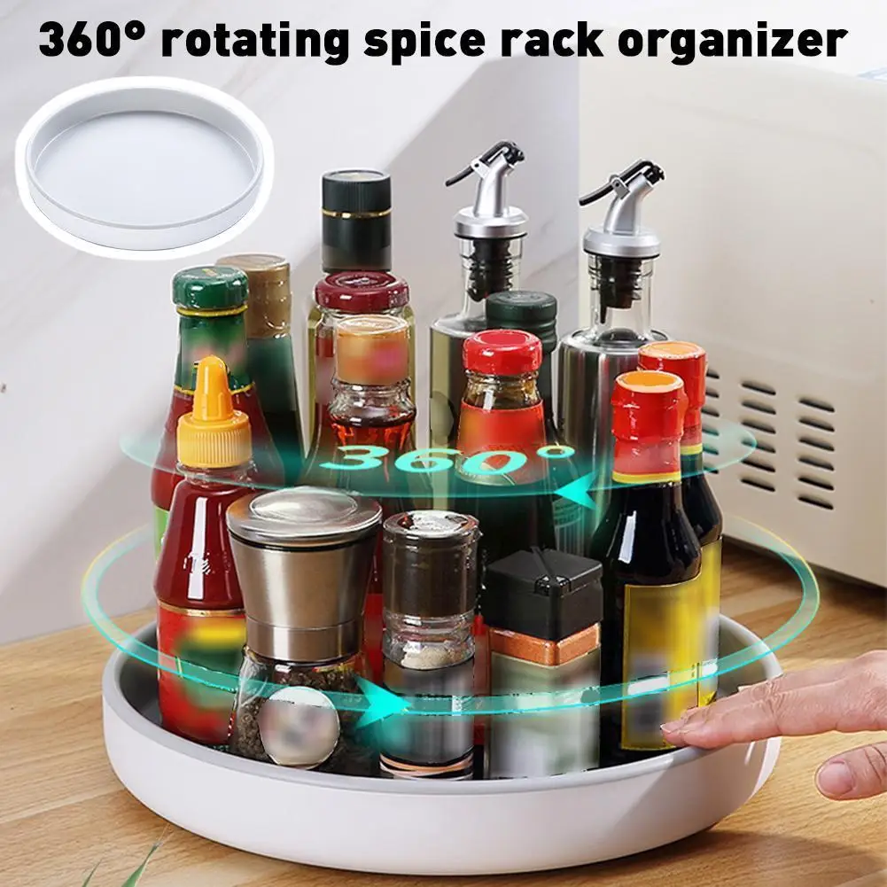 360° Rotating Shelf Countertop Organizer Kitchen Rotating