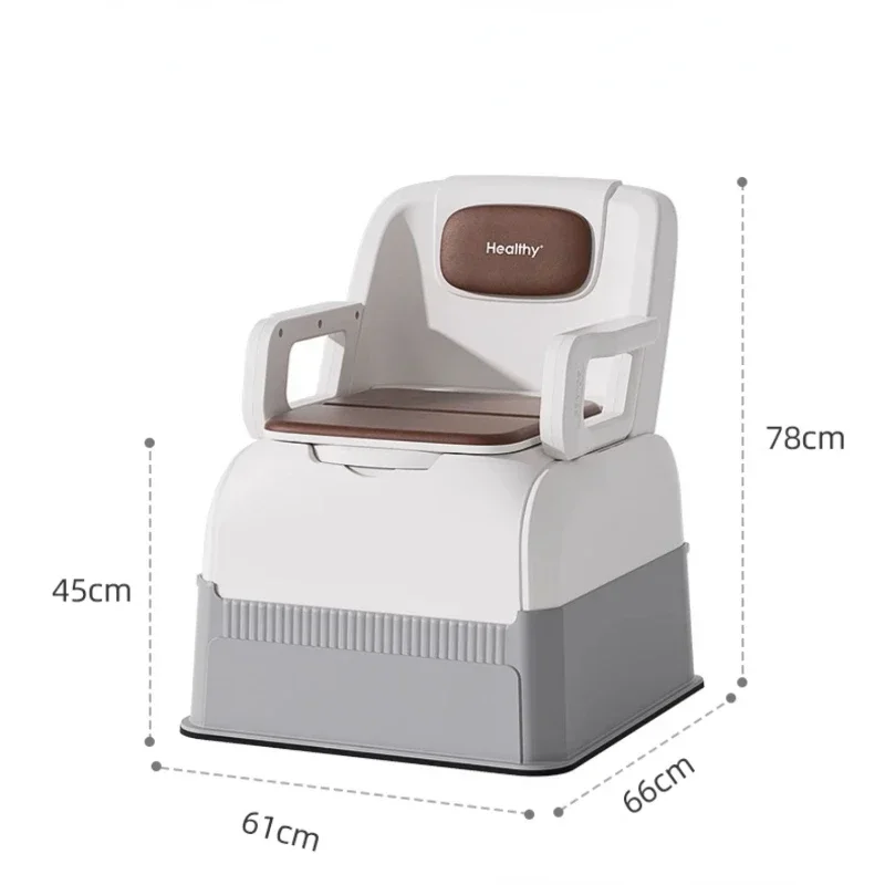 Odor-Resistant Portable Toilet, Easy Night Access Commode, Bedside Elderly Seat, Removable Pregnancy Toilet,   Sanitation Seat 6