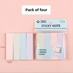 Vibrant Sticky Notes Set - Strong Adhesive Memo Notepad (Pack of four)