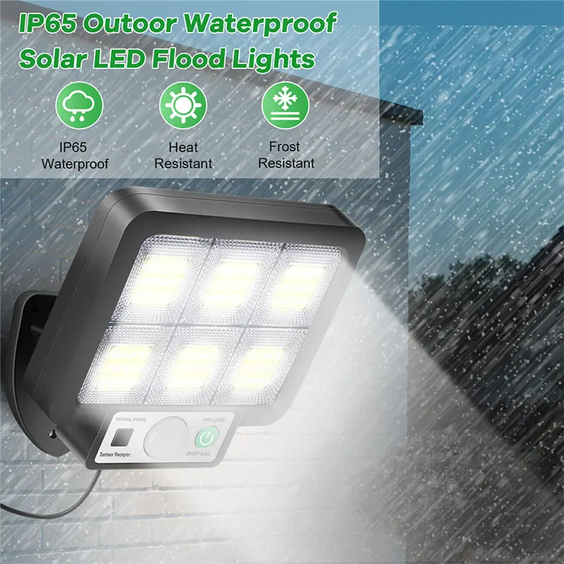 Solar lamp LED Solar Split Wall Lamp Motion Sensor Sunlight Light 3 Mode Outdoor Waterproof Emergency Street Garden Security Decor Lamp