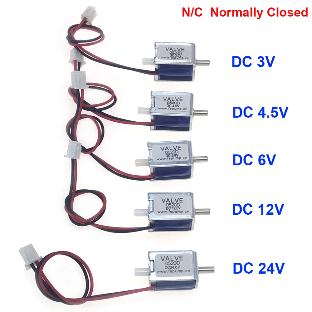 Elettrovalvola 12V DC Normalmente Aperta (NO) – Per Aria/acqua, Universale